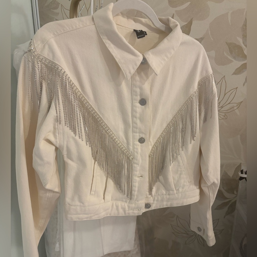 Windsor Ivory Jacket with Metallic Details